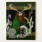 Groene Keltische Geweien Man Planner (Achterkant)