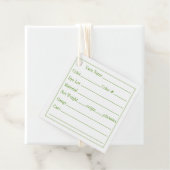 GROENE KELTISCHE KNOOP 2"Vierkante Garen Labels (In situ)