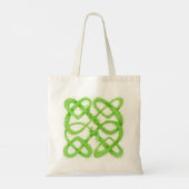 GROENE KELTISCHE KNOOP Boodschappentas Tote Bag (Achterkant)