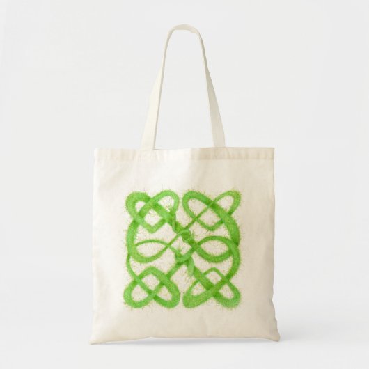 GROENE KELTISCHE KNOOP Boodschappentas Tote Bag (Voorkant)