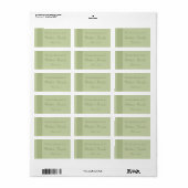 Groene Keltische knoop Bruiloft Favor Label Sticke (Full Sheet)