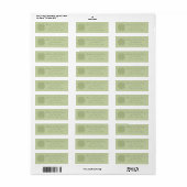 Groene Keltische knoop dunne envelop Adresetikette Etiket (Full Sheet)