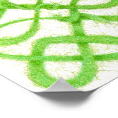 GROENE KELTISCHE KNOOP Posterprint Poster (Hoek)
