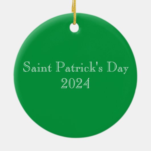 Groene Keltische Knoop Stone Mozaïek Keramisch Ornament (Achterkant)