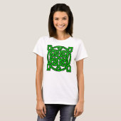 Groene Keltische knopen T-shirt (Voorkant volledig)