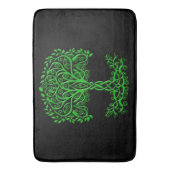 Groene Keltische levensboom Badmat (Voorkant Verticaal)