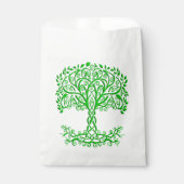 Groene Keltische levensboom Bedankzakje (Voorkant)