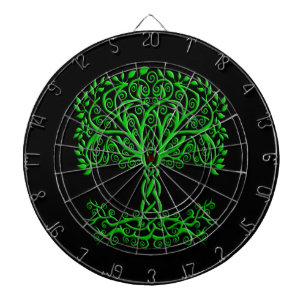 Groene Keltische levensboom Dartbord