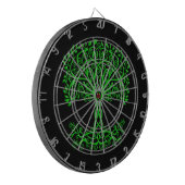 Groene Keltische levensboom Dartbord (Voorkant Links)