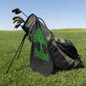 Groene Keltische levensboom Golfhanddoek (Groen)