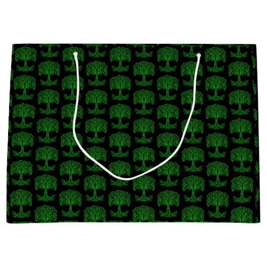 Groene Keltische levensboom Groot Cadeauzakje (Voorkant)