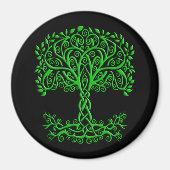 Groene Keltische levensboom Magneet (Voorkant)