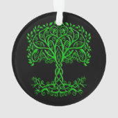 Groene Keltische levensboom Ornament (achterkant)