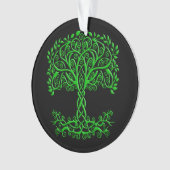 Groene Keltische levensboom Ornament (voorkant)
