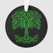 Groene Keltische levensboom Ornament (voorkant)