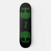 Groene Keltische levensboom Persoonlijk Skateboard (Voorkant)