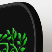 Groene Keltische levensboom Pickleball Paddle (Links Detail)
