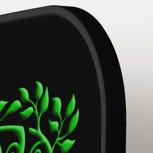 Groene Keltische levensboom Pickleball Paddle (Links Detail)