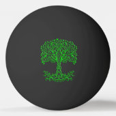 Groene Keltische levensboom Pingpongbal (Voorkant)