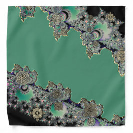 Groene Keltische Mystische Fractal Bandana