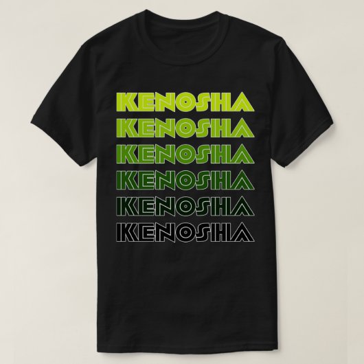 Groene Kenosha Inline TShirt (Design voorkant)