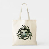Groene Kerkuil Tote Bag (Achterkant)
