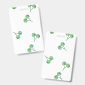 Groene Kers Badge (Voor- en achterkant)