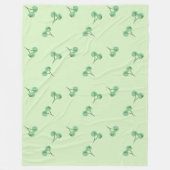Groene Kers Fleece Deken (Voorkant)
