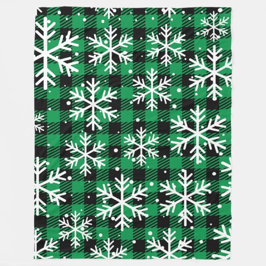 Groene Kerst 60x80 Fleece Deken (Voorkant)