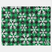 Groene Kerst 60x80 Fleece Deken (Voorkant (Horizontaal))