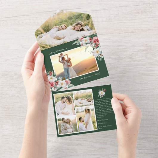 Groene Kerst Alles in Een Kaart (Afscheurbaar)