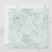 Groene kerst botanische Lijst heldere achtergrond Kaart (Achterkant)