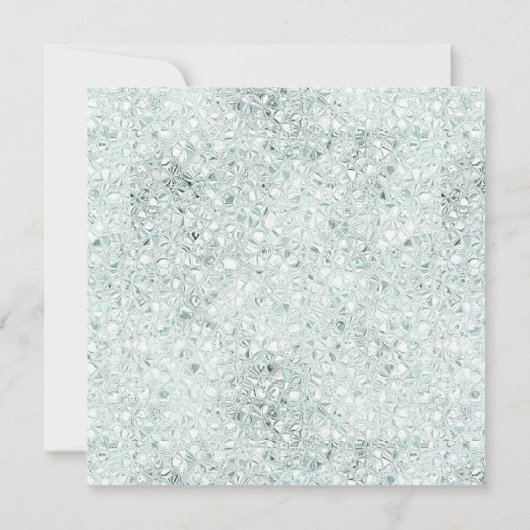 Groene kerst botanische Lijst heldere achtergrond Kaart (Achterkant)