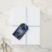 Groene Kerst Botanische Moderne Zakelijke Cadeaulabel (Met Touw)