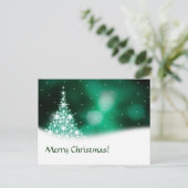 Groene kerst briefkaart (Staand voorkant)
