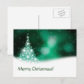 Groene kerst briefkaart (Voorkant / Achterkant)