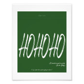 Groene kerst chocolade verpakking Hersheys XL Foto Afdruk (Voorkant)