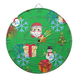 groene kerst emoji dartbord
