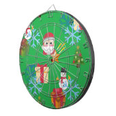 groene kerst emoji dartbord (Voorkant Rechts)