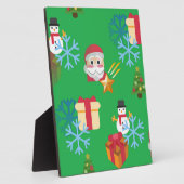 groene kerst emoji fotoplaat (Zijkant)