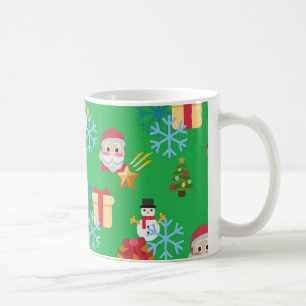 groene kerst emoji koffiemok