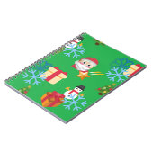 groene kerst emoji notitieboek (Linkerzijde)
