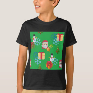 groene kerst emoji t-shirt