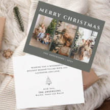 Groene Kerst Familie Foto