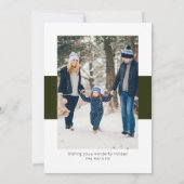 Groene Kerst Gift Box Collage met Lint Boog Feestdagenkaart (Achterkant)