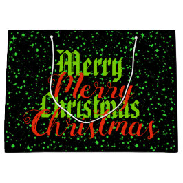 Groene kerst groot cadeauzakje