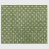 Groene Kerst Jute Cadeaupapier (Vlak)