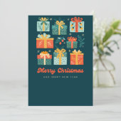 Groene Kerst Kaart (Staand voorkant)