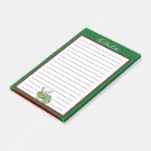 Groene Kerst Kameleon Hagedis te doen lijst Post-it® Notes (Schuin)