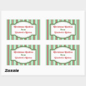 Groene Kerst Keuken Stickers (Vel)